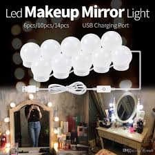 Led 12v Makeup Mirror Light Bulb Hollywood Vanity Lights Stepless Dimmable Wall Lamp 6 10 14bulbs Kit For Dressing Table Lights String Lamp Outdoor Light String From Flymall 11 27 Dhgate Com