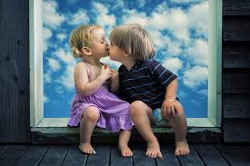little cute kiss little boy hd