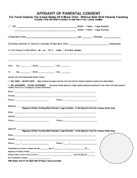 paal consent form for travel