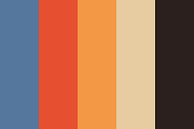 These colors occur naturally in nature and are on the light spectrum, so no color combine to make blue. Samurai Color Palette