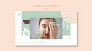 free psd beauty facebook cover template