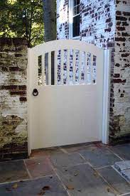 White Wood Garden Gate Traditional