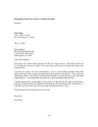 Pharmaceutical Sales Cover Letter Free Download