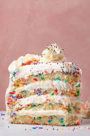 Funfetti Rainbow Cake gambar png