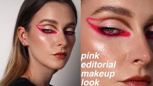 neon pink makeup tutorial