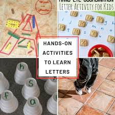 hands on letter games for preers