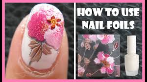 pink flower manicure nail art designs