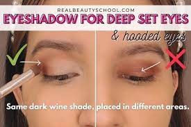 eye makeup for deep set eyes tutorial