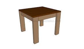 Simple End Table Plans