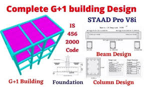 building design by staad pro v8i