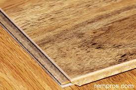 laminate flooring plank with attached