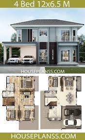 House Design Plans 8 5x9 5m With 4
