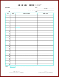 40 Free Timesheet Time Card Templates Template Lab Basic Excel
