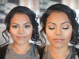 dewy airbrush bridal makeup curly
