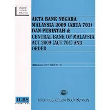 Quick list of central bank. Akta Bank Negara Mal 2009 Central Bank Of Mal Act 2009 Marsden Professional Law Book