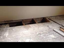 replacing rotted floor boards