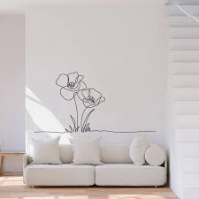 Poppy Flowers Wall Decal Wall Decals