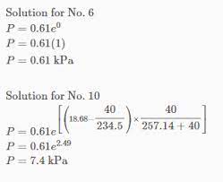 water vapor definition formula