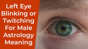 left eye blinking or twitching for male