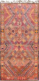 vine folk art moroccan rug 70558