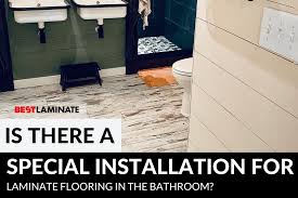 install laminate flooring in bathrooms