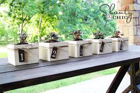 Diy Centerpiece Mini Planter Boxes