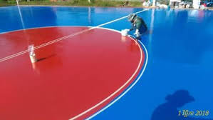 synthetic poured urethane gym floor
