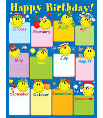 Image Result For Birthday Chart For Grade 1 Birthday
