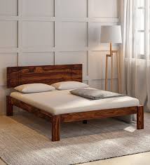 Berlin Solid Wood Queen Size Bed In