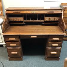 Handcrafted solid oak vintage scholar's desk, finish optionsby haugen. Rolltop Desk By Riverside Furniture Chairish