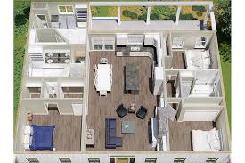 Farmhouse Floor Plan 3 Bedrms 2