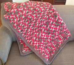 Crochet Bernat Raspberry Trifle Blanket Just Finished This