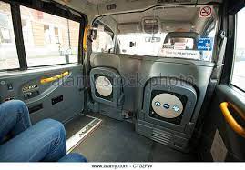Inside A Black Taxi Cab In Norwich