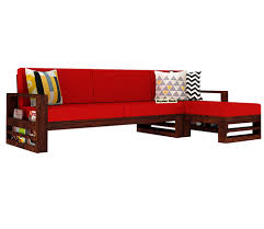 Ryker L Shape Right Aligned Wooden Sofa