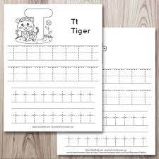 free printable letter t tracing