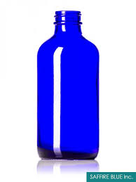 Cobalt Blue Glass Bottle 8 Oz 28
