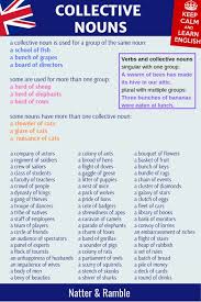 List Of Collective Nouns Anchor Chart Parts Of Speech Images
