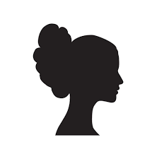 silueta de perfil de rostro de mujer. icono de peinado de mujer dibujado.  retrato de dama en estilo retro. 2011722 Vector en Vecteezy