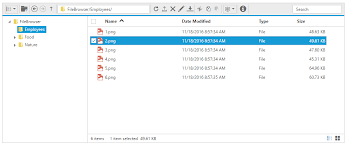 php file explorer control syncfusion
