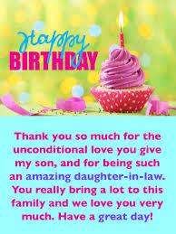 Wishing you a happy birthday my dear sweet son. You Re Amazing Happy Birthday Card For Daughter In Law Birthday Greeting Cards By Davia