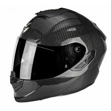 Scorpion Exo 1400 Plain Carbon Kask Motorcycle Helmets