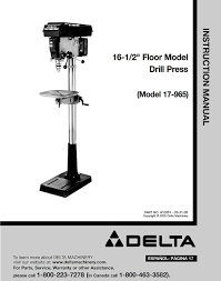 delta 17 965 16 1 2 034 drill press