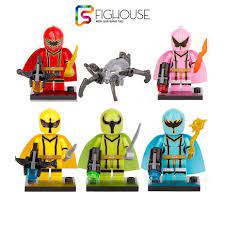 Combo 5 Minifigures 5 Anh Em Siêu Nhân Power Rangers - Đồ Chơi Lắp Ráp non- lego Xếp Hình [C25]