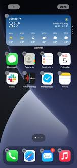 default home screen on iphone and ipad