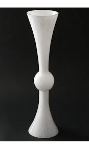 23 75 Reversible Glass Vase White