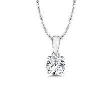 2 carat whole diamond necklace in