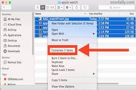 how to compress files on mac step by