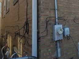 Building standards change periodically, so make sure yours is up to code. The Cables Outside My House Seemed To Have Gotten Cut Up And Now The Cable Leading To The Power Pole Is On The Floor Still Connected To My Home Please Help