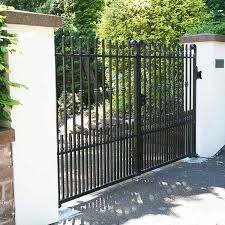 Wrought Iron Gates With Fence Design