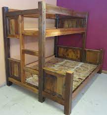 barnwood bunk beds twin over full